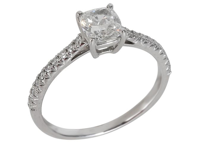 Anello di fidanzamento Tiffany & Co. Novo con diamante modificato a cuscino da 0,89 ct - vista 2