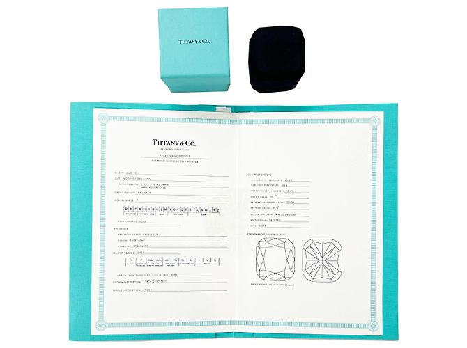 Anello di fidanzamento Tiffany & Co. Novo con diamante modificato a cuscino da 0,89 ct - vista 6