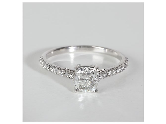 Anello di fidanzamento Tiffany & Co. Novo con diamante modificato a cuscino da 0,89 ct - vista 7