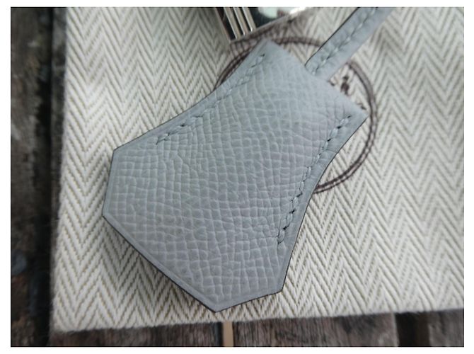 campanella, cerniera e lucchetto hermès nuovo per borsa hermès dustbag Grigio - vista 3