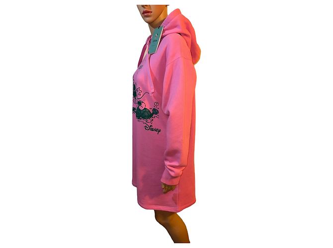 Vestido sudadera maxi Gucci Disney x Gucci rosa de algodón - vista 6