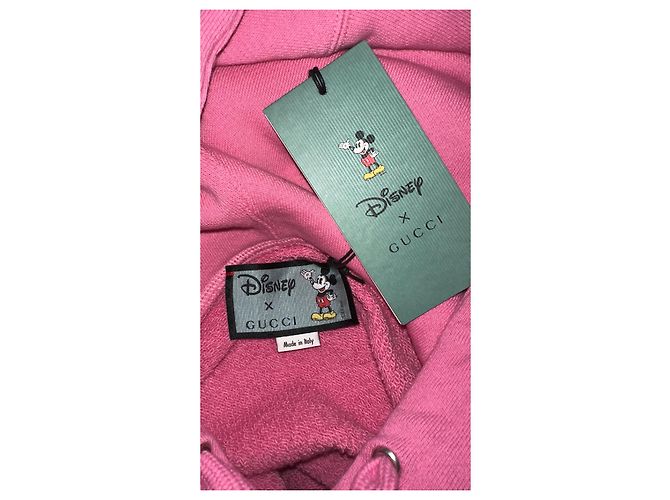 Vestido sudadera maxi Gucci Disney x Gucci rosa de algodón - vista 8
