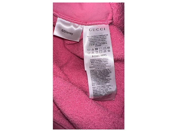 Vestido sudadera maxi Gucci Disney x Gucci rosa de algodón - vista 9