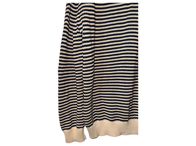 Gucci Cardigan V-Ausschnitt aus Baumwolle beige navy blau Marineblau - Ansicht 10