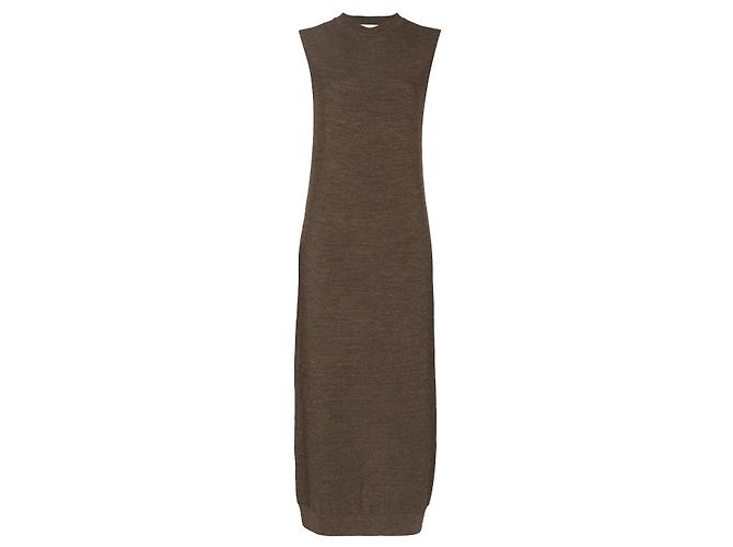 Lemaire Reversibles ärmelloses Strickkleid Moosgrün - Ansicht 6