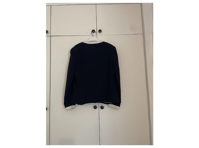 Cambon Chanel 1995 runway Navy Blue Jacket Dark blue - view 2