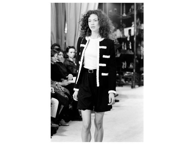 Cambon Chanel 1995 runway Navy Blue Jacket Dark blue - view 7