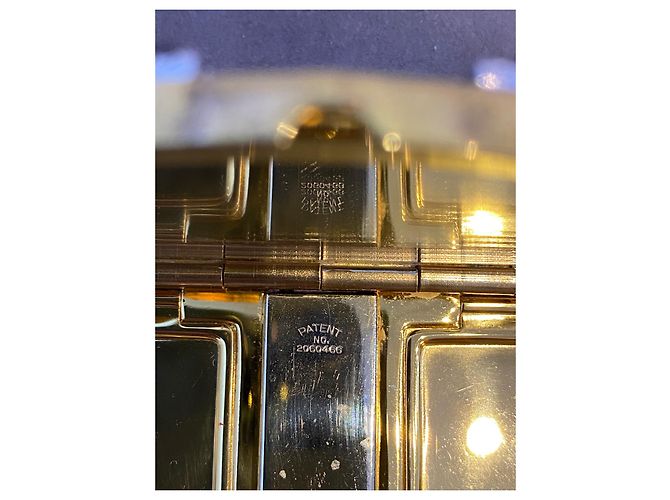 Autre Marque Kompaktpuder mit Edelsteinen schwarz Metall - Ansicht 9