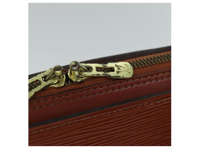 LOUIS VUITTON Borsa a Mano Epi Sorbonne Marrone M54513 LV Auth 74845 - vista 10