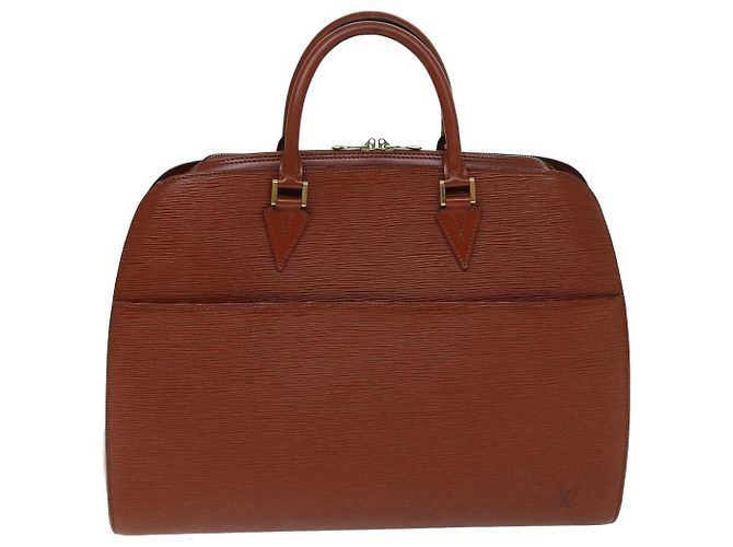 LOUIS VUITTON Borsa a Mano Epi Sorbonne Marrone M54513 LV Auth 74845 - vista 13