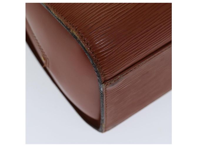LOUIS VUITTON Borsa a Mano Epi Sorbonne Marrone M54513 LV Auth 74845 - vista 14