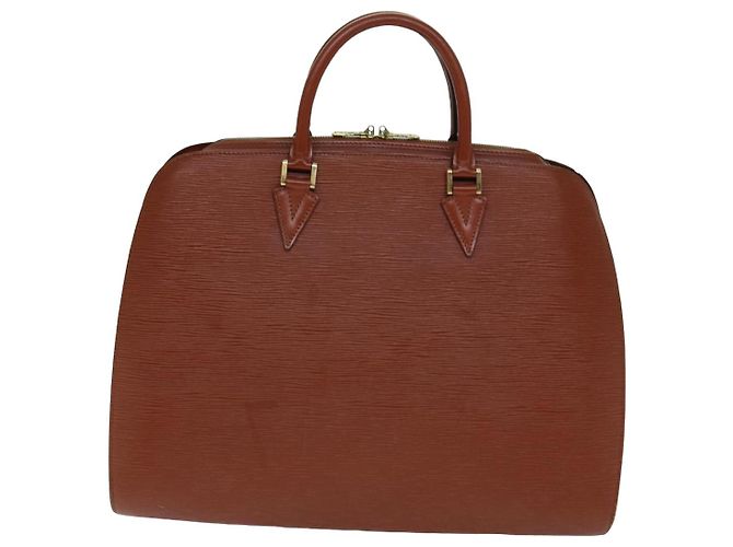 LOUIS VUITTON Borsa a Mano Epi Sorbonne Marrone M54513 LV Auth 74845 - vista 2