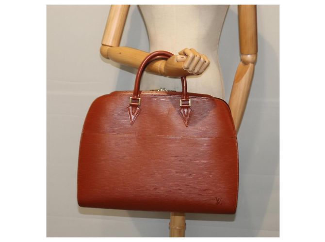 LOUIS VUITTON Borsa a Mano Epi Sorbonne Marrone M54513 LV Auth 74845 - vista 23