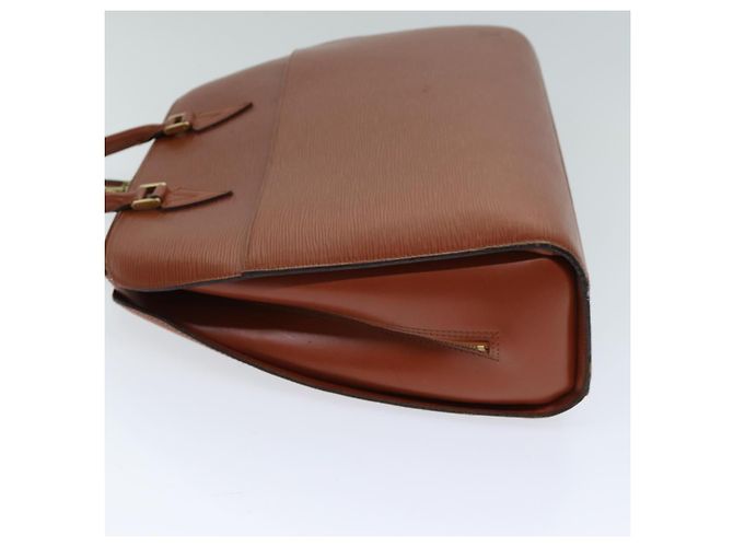 LOUIS VUITTON Borsa a Mano Epi Sorbonne Marrone M54513 LV Auth 74845 - vista 4