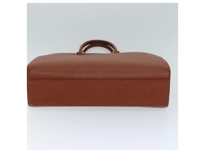 LOUIS VUITTON Borsa a Mano Epi Sorbonne Marrone M54513 LV Auth 74845 - vista 5