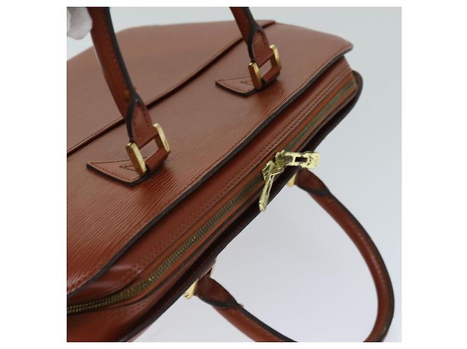 LOUIS VUITTON Borsa a Mano Epi Sorbonne Marrone M54513 LV Auth 74845 - vista 6