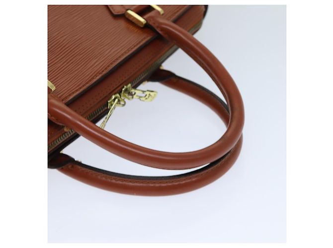 LOUIS VUITTON Borsa a Mano Epi Sorbonne Marrone M54513 LV Auth 74845 - vista 7
