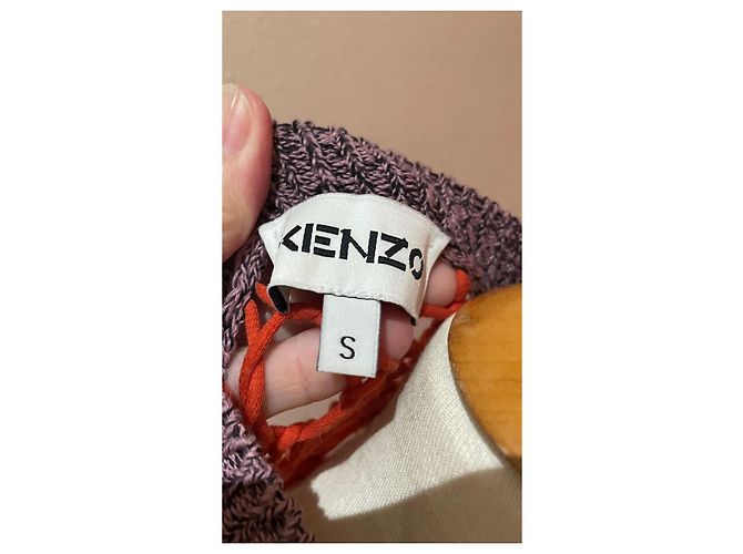 Abito in maglia Kenzo multicolore cotone mohair - vista 2