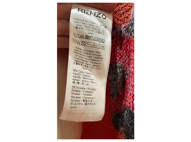 Abito in maglia Kenzo multicolore cotone mohair - vista 4
