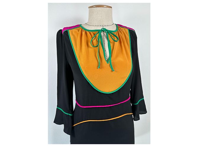 Vestido de seda Fontine Vanessa Bruno Multicolor - vista 2