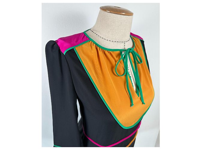 Vestido de seda Fontine Vanessa Bruno Multicolor - vista 3