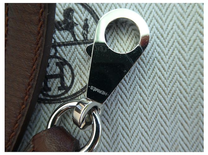 Tracolla Hermès per borsa Hermès Kelly in pelle Barénia, nuova, mai usata. Marrone - vista 4