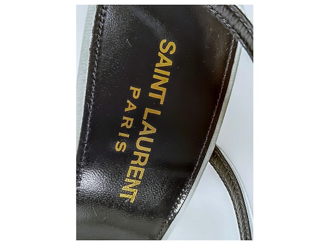 Sandali Saint Laurent Night 105mm Verde Menta Pelle Verde chiaro - vista 8