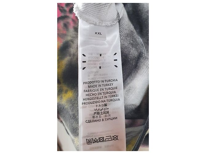 Alexander McQueen Tie Dye Varsity Hoodie Schwarz Baumwolle Mehrfarben - Ansicht 9
