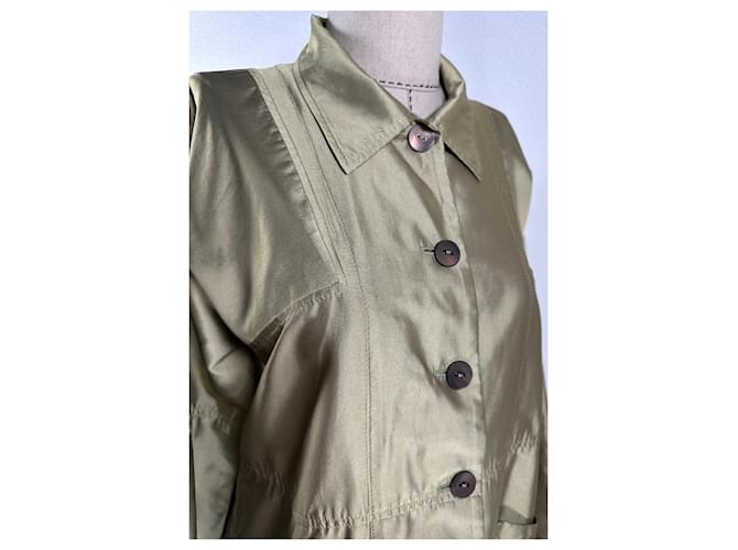 Gabardina de algodón verde Bitte Kai Rand - vista 3