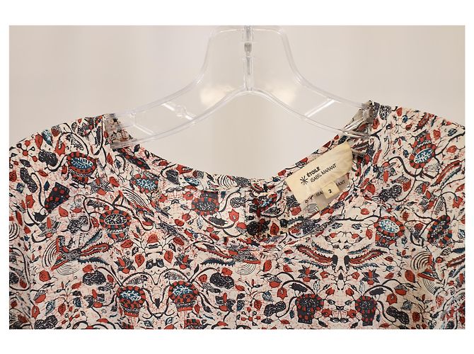 Blusa stampata Isabel Marant Étoile in seta multicolore - vista 5