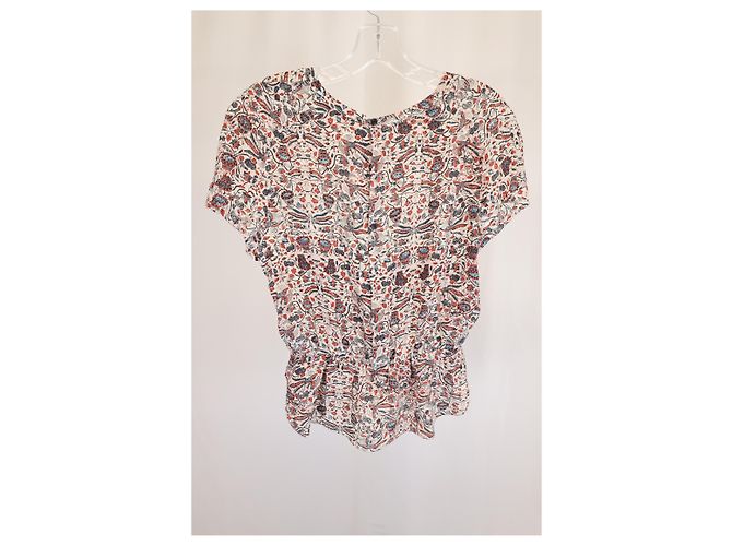 Blusa stampata Isabel Marant Étoile in seta multicolore - vista 6