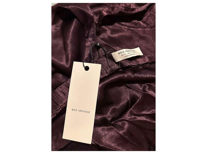 Autre Marque Bec & Bridge Carolina Cut Out Kleid Pflaume Viskose - Ansicht 3