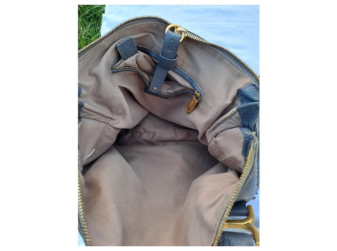 Borsa Chloé Marcie XL in pelle grigia Grigio - vista 11