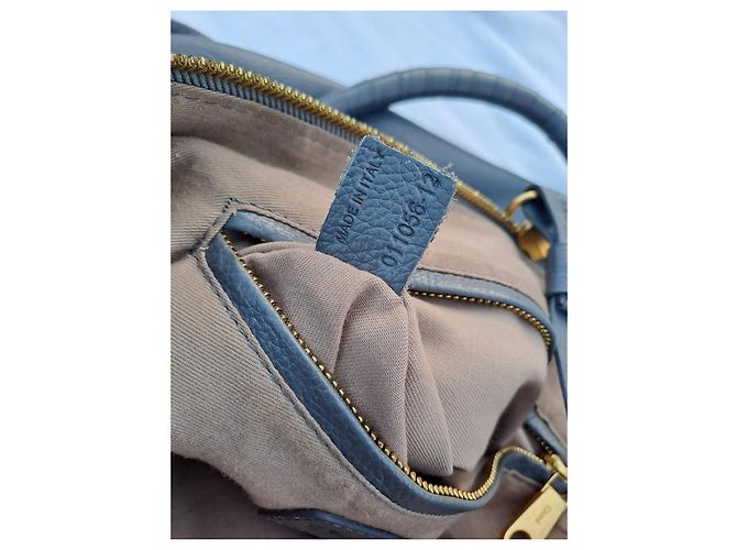 Borsa Chloé Marcie XL in pelle grigia Grigio - vista 3