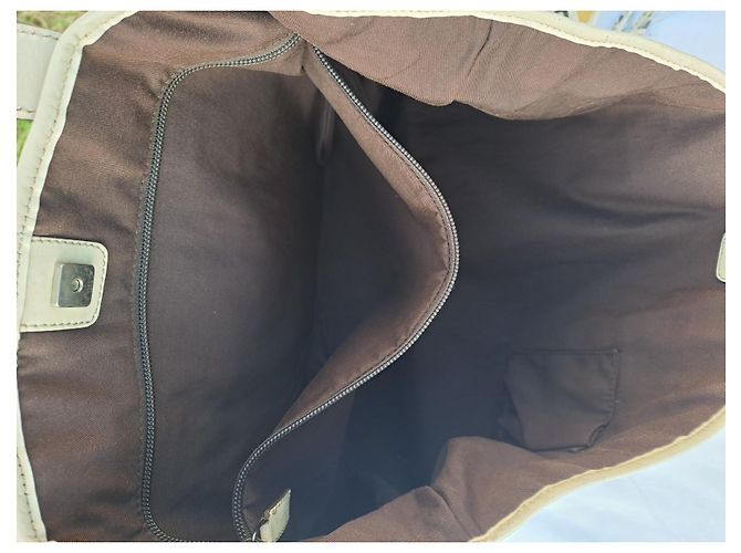 Borsa Tote Gucci Marrone in Tela e Pelle - vista 18