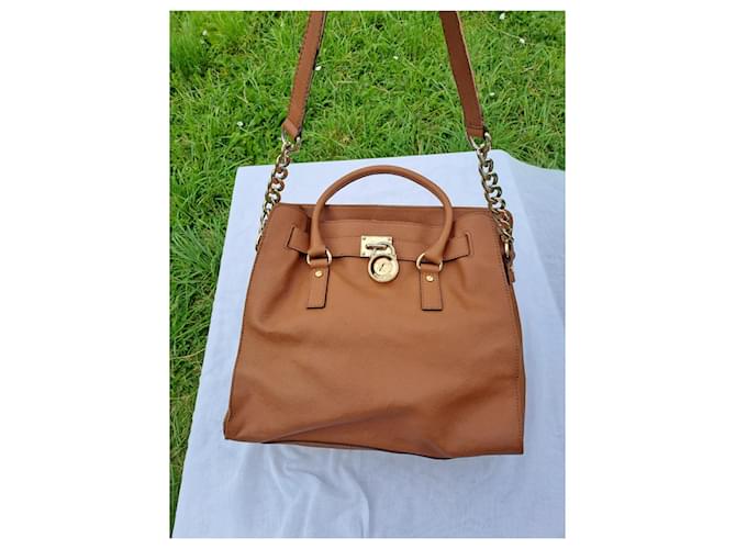 Borsa Michael Kors Hamilton Cammello - vista 2