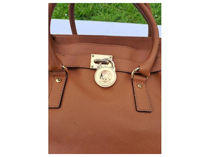 Borsa Michael Kors Hamilton Cammello - vista 3