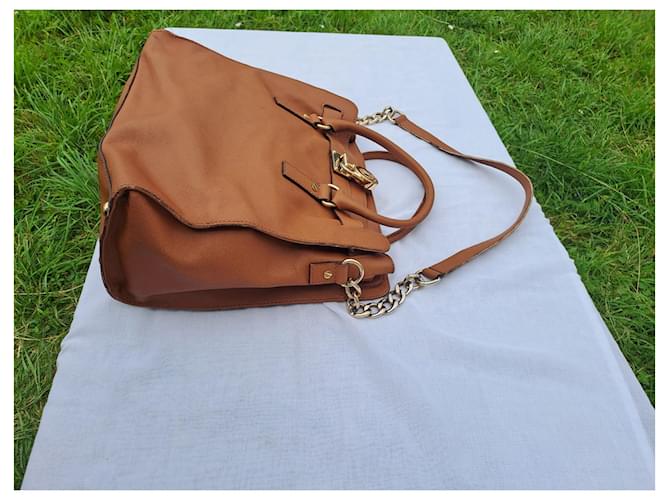 Borsa Michael Kors Hamilton Cammello - vista 4