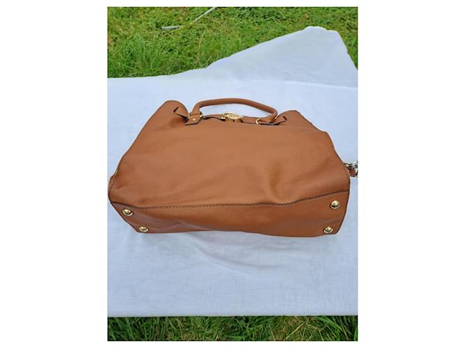 Borsa Michael Kors Hamilton Cammello - vista 8