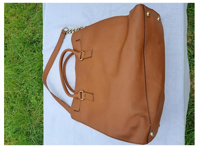Borsa Michael Kors Hamilton Cammello - vista 9