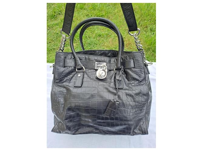 Borsa Michael Kors Nera Hamilton Nero - vista 2
