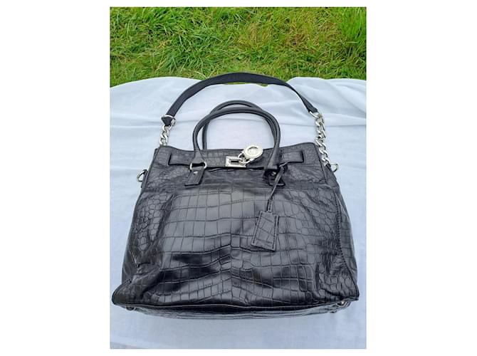 Borsa Michael Kors Nera Hamilton Nero - vista 4
