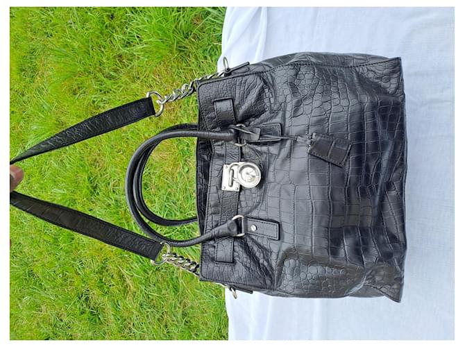 Borsa Michael Kors Nera Hamilton Nero - vista 7