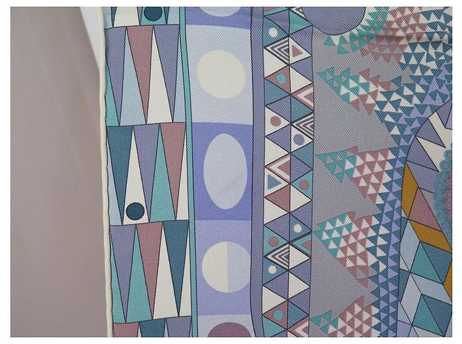 Aline Hermès NOVE FULAR HERMES LE ALI DELLA SETA QUADRATO 90 CM NUOVO FULAR IN SETA Multicolore - vista 10