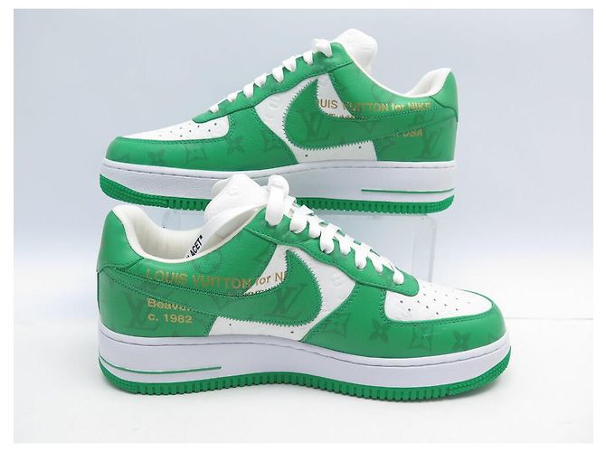 NUOVE SCARPE LOUIS VUITTON X NIKE AIR FORCE 1 LOW ABLOH 1A9V9W 9 43 - vista 2