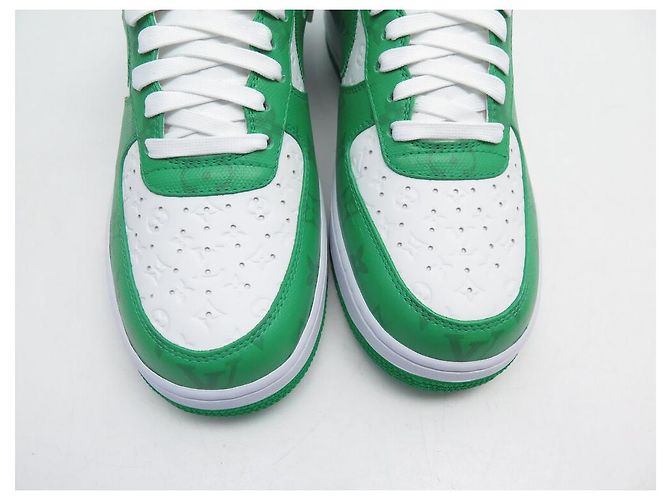 NUOVE SCARPE LOUIS VUITTON X NIKE AIR FORCE 1 LOW ABLOH 1A9V9W 9 43 - vista 4