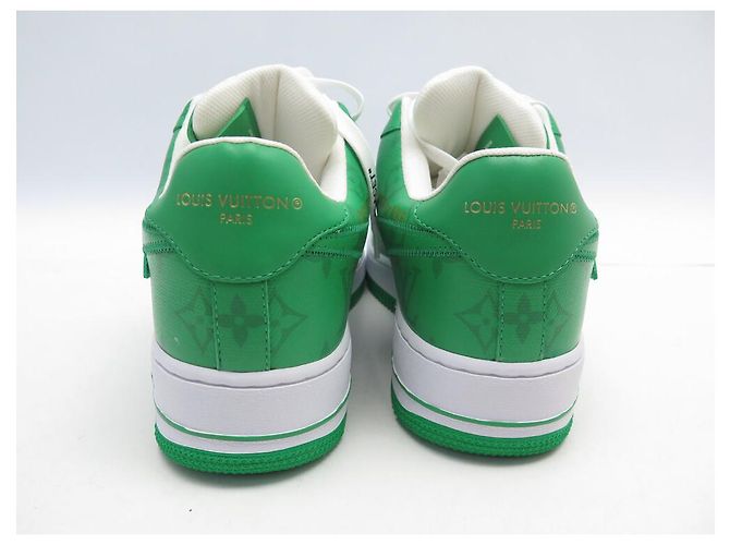 NUOVE SCARPE LOUIS VUITTON X NIKE AIR FORCE 1 LOW ABLOH 1A9V9W 9 43 - vista 5