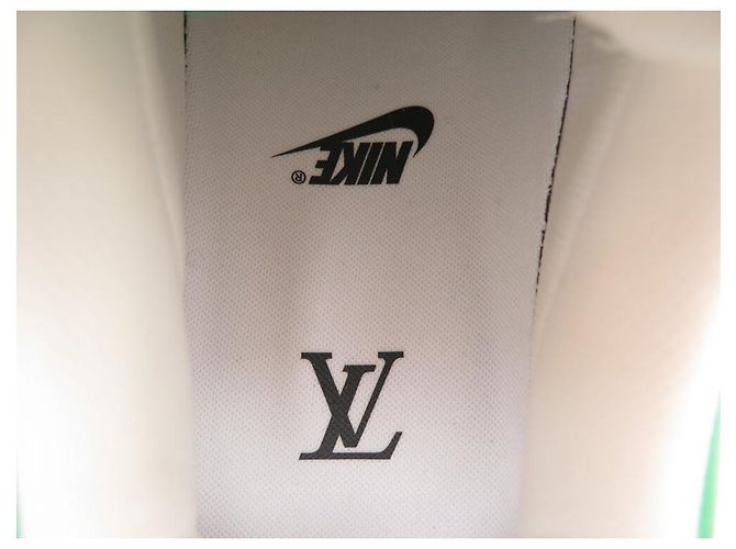 NUOVE SCARPE LOUIS VUITTON X NIKE AIR FORCE 1 LOW ABLOH 1A9V9W 9 43 - vista 8