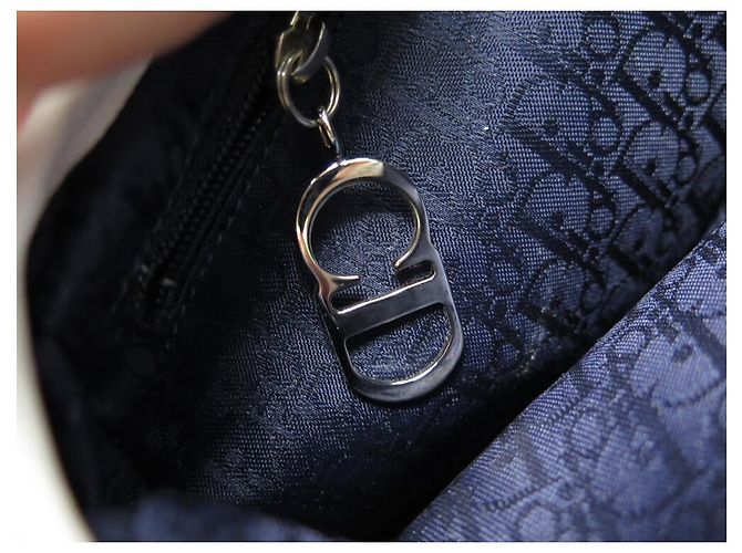 BORSA A MANO CHRISTIAN DIOR SADDLE TESSUTO FLORALE GALLIANO BLU - vista 11
