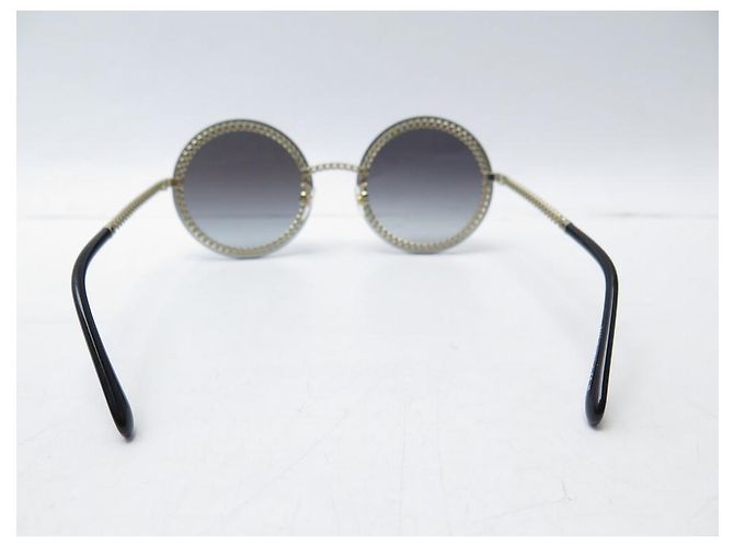 NOVE OCCHIALI DA SOLE CHANEL CATENE PERLE 4245 ORO ASTUCCIO D'oro - vista 5